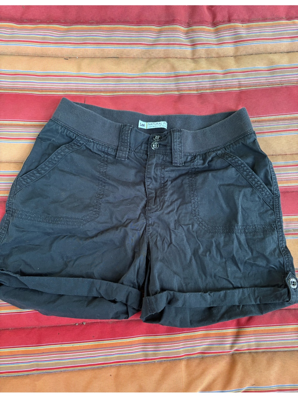 Lee Women's Dark Gray Rolled Cuff Shorts